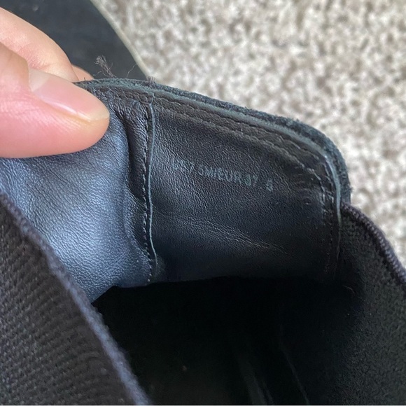 Vince Newlyn Slip On Suede Sneaker Chelsea boots Size 7.5 Black - Picture 6 of 10